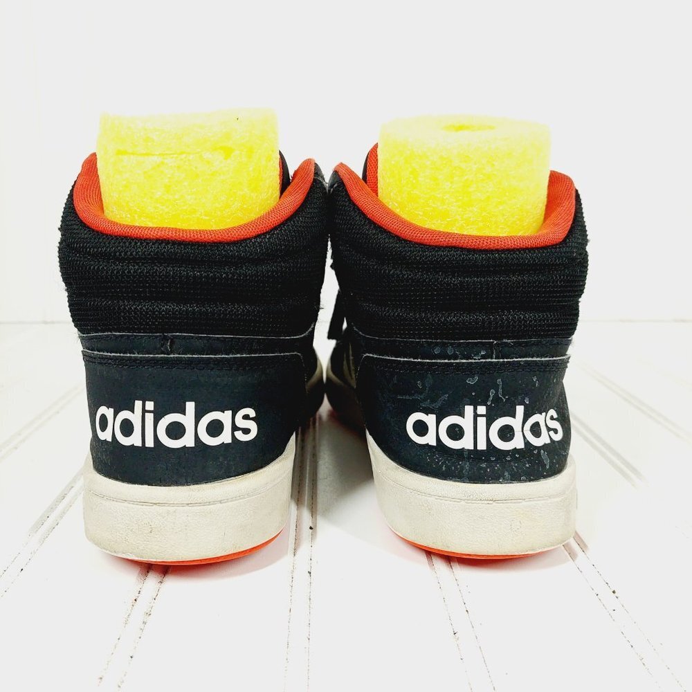 Adidas Hoops 2 Details Black White Orange Running Athletic Shoes Sneakers P414 - Picture 6 of 12